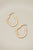 Irregular shape metal hoop earrings