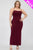 Plus Size Crisscross Back Split Thigh Maxi Dress