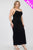 Plus Size Crisscross Back Split Thigh Maxi Dress