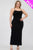 Plus Size Crisscross Back Split Thigh Maxi Dress