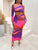 Colorful Moment  Skirt Set